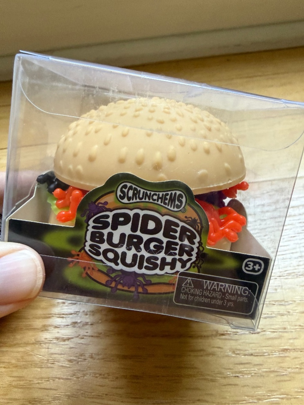 👻 Scrunchems Spooky Spider Burger Halloween Squishy Sensory Toy